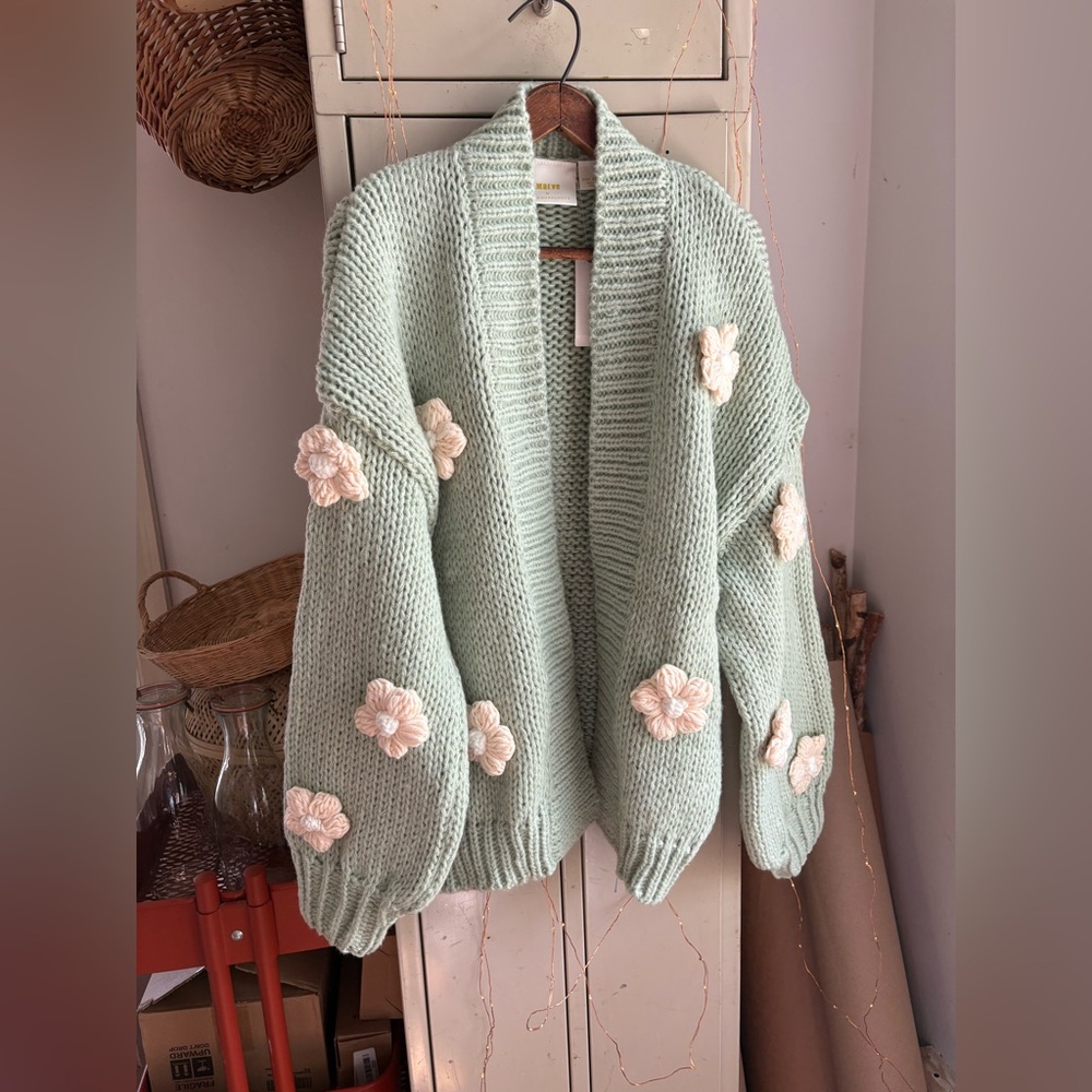 Susannah 3D Flower Cardigan Sweater 🌼 - Picture 5 of 8